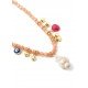 Freshwater Pearl Pendant & Charms Beaded Necklace