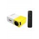 Docooler YG300 LED Projector 400 Lumens With USB/HD/AV/TF Card Slot/Mini Pocket Remote Controller For Smartphone/Laptop White/Yellow